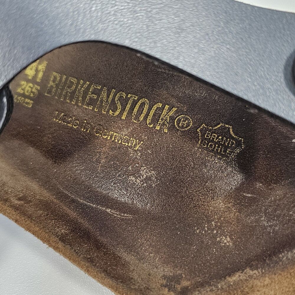 Birkenstock Gizeh Thong Comfort Sandal Unisex Onyx Size 41 L10 M8 Cork Footbed - Picture 7 of 9